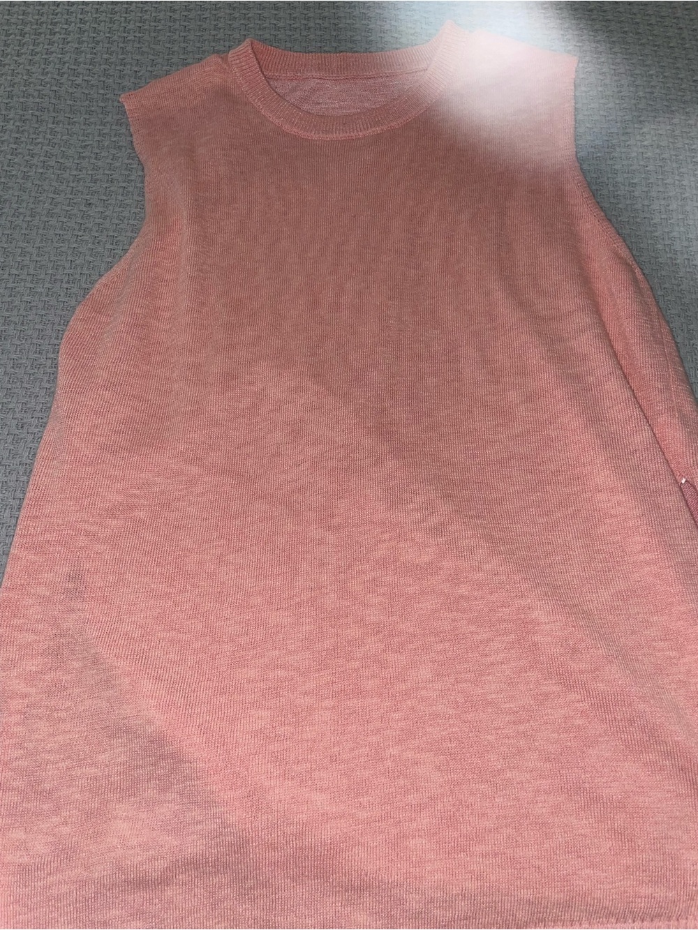 Source Unknown Peach Knit Sleeveless Tank